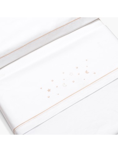 Triptico Coche Estrellas Luna Bco/Rosa