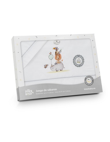 Triptico Coche Estampado Rino-Leon Bco/Gris