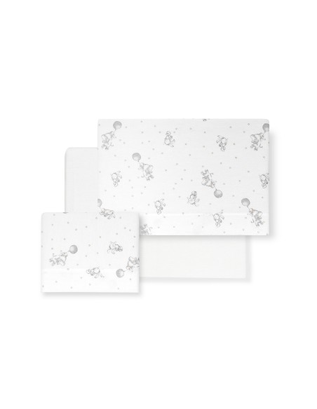 Triptico Coche Elefante Globo Continuo Bco/Gris