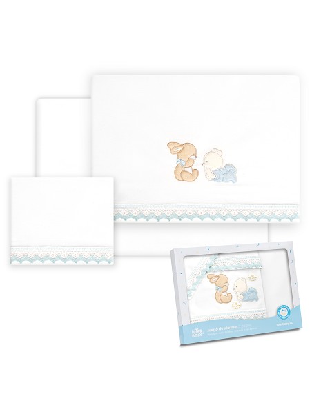 Triptico Coche Oso Tumbado Conejito Bco/Azul