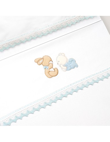 Triptico Coche Oso Tumbado Conejito Bco/Azul