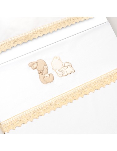 Triptico Coche Oso Tumbado Conejito Bco/Beig