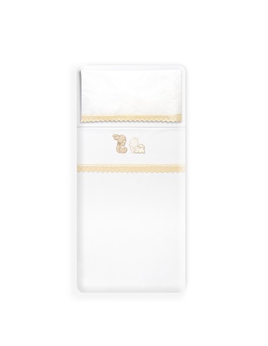 Triptico Coche Oso Tumbado Conejito Bco/Beig