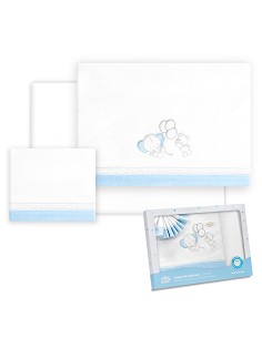 Triptico Coche Oso Elefante Globos Bco/Azul