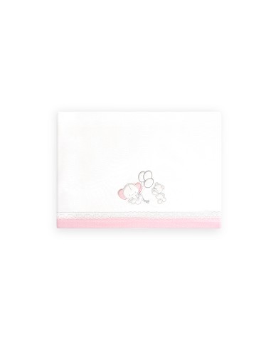 Triptico Coche Oso Elefante Globos Bco/Rosa