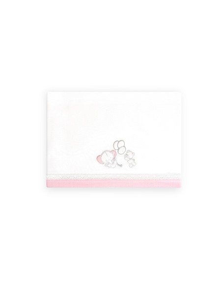 Triptico Coche Oso Elefante Globos Bco/Rosa