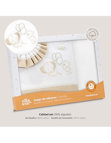 Triptico Coche Oso Elefante Globos Bco/Beig