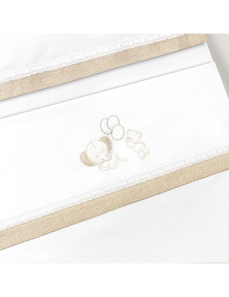 Triptico Coche Oso Elefante Globos Bco/Beig