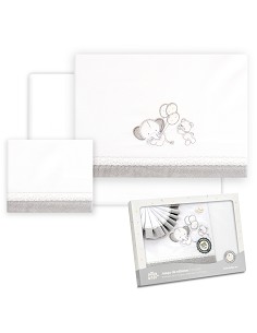 Triptico Coche Oso Elefante Globos Bco/Gris