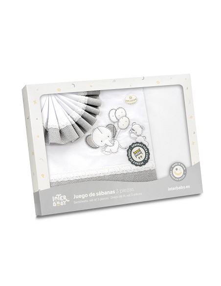 Triptico Coche Oso Elefante Globos Bco/Gris