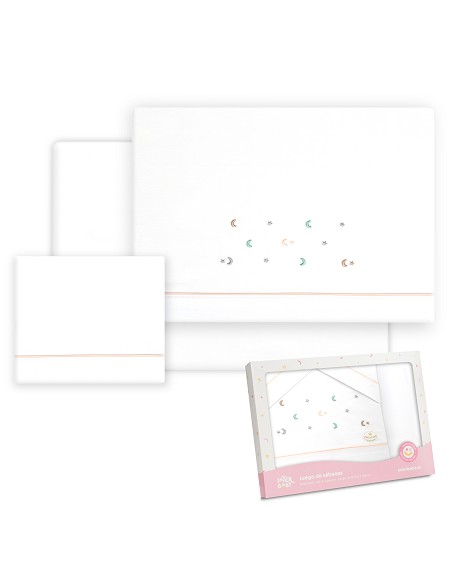 Triptico Coche Estrella Luna Multicolor Bco/Rosa