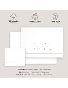 Triptico Coche Estrella Luna Multicolor Bco/Rosa 2