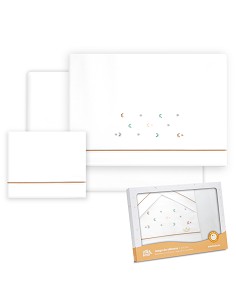 Triptico Coche Estrella Luna Multicolor Bco/Beig