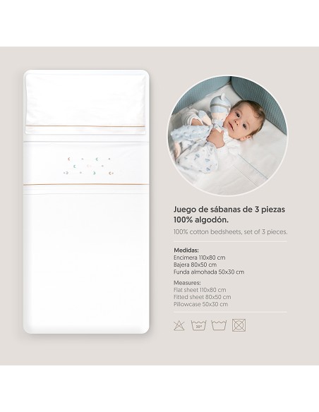 Triptico Coche Estrella Luna Multicolor Bco/Beig