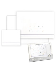 Triptico Coche Estrella Luna Multicolor Bco/Gris