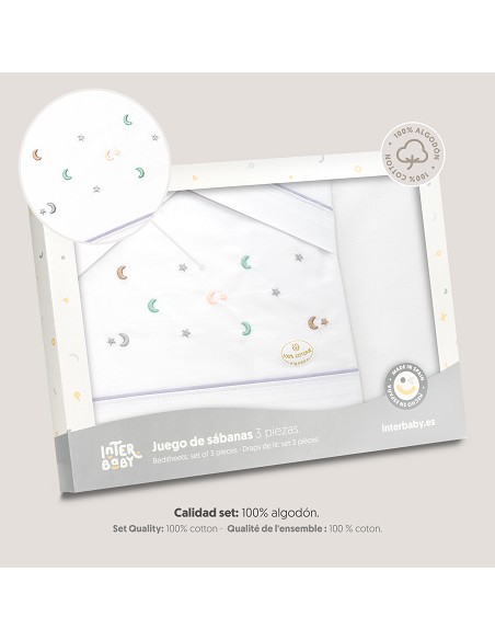 Triptico Coche Estrella Luna Multicolor Bco/Gris