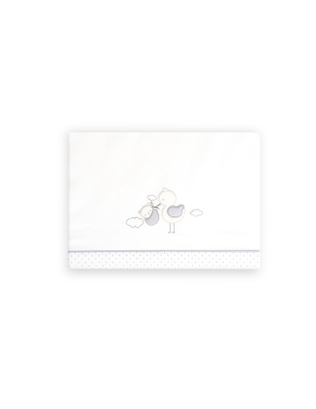 Triptico Coche Cigueña Oso Bco/Gris