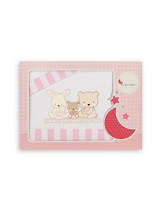 Triptico Cuna  Mod Love Bco/Rosa