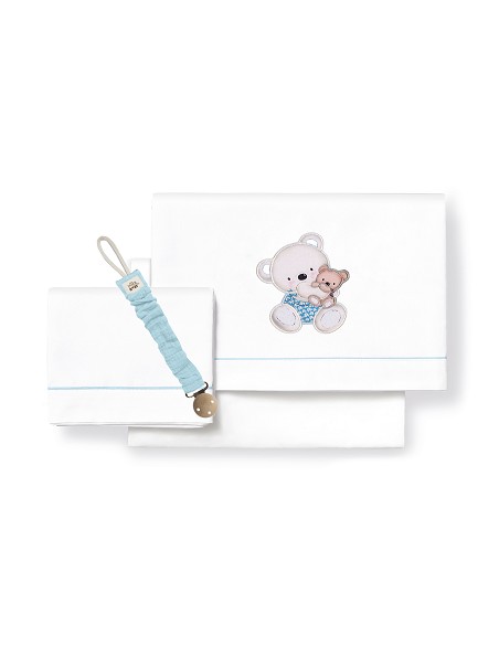 Tripticu Cuna  Mod  Osito Columpio Bco/Azul