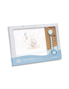 Triptico Cuna  Mod Elefante Bco/Azul 2