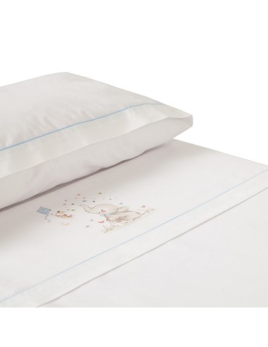 Triptico Cuna  Mod Elefante Bco/Azul