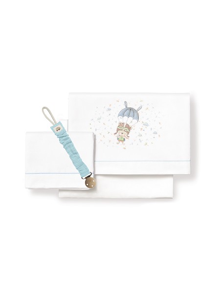 Triptico Cuna  Mod Paracaidas Bco/Azul