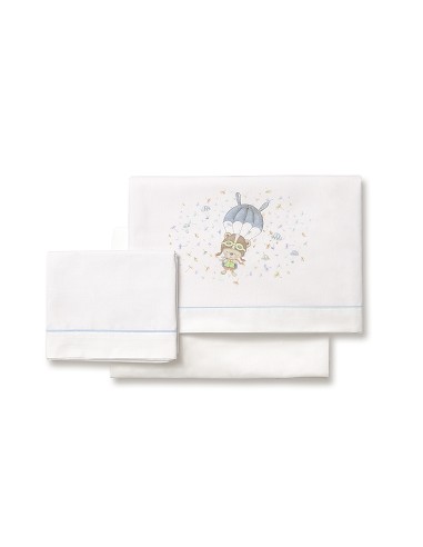 Triptico Cuna  Mod Paracaidas Bco/Azul