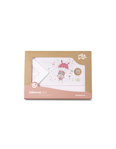 Triptico Cuna  Mod Paracaidas Bco/Rosa