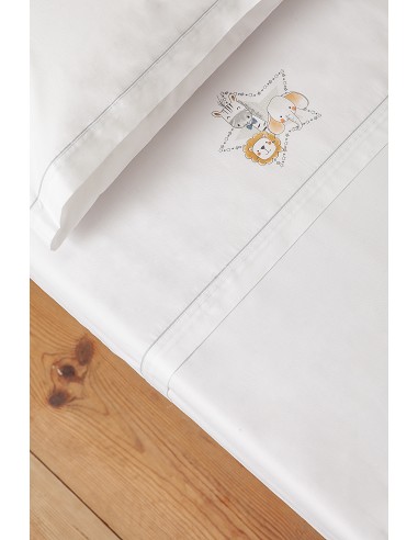 Triptico Cuna  Mod Animalitos Bco/Gris