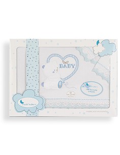 Triptico Cuna  Mod Baby Bco/Azul