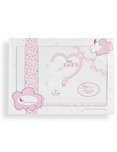 Triptico Cuna  Mod Baby Bco/Rosa