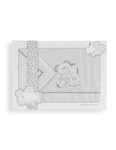 Triptico Cuna  Mod Pony Bco/Gris