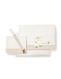 Triptico Cuna  Mod  Corazon Amoroso Beig