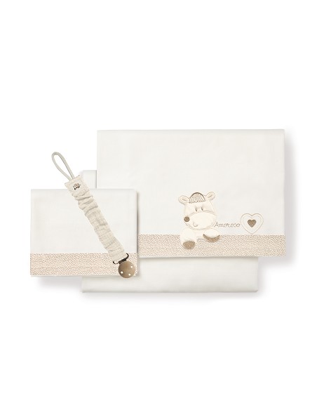 Triptico Cuna  Mod  Corazon Amoroso Beig