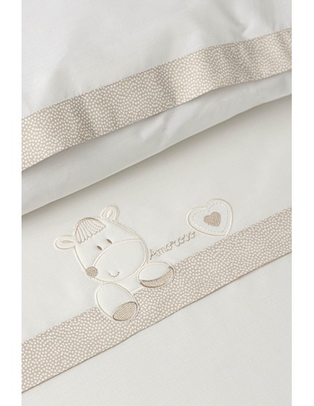 Triptico Cuna  Mod  Corazon Amoroso Beig