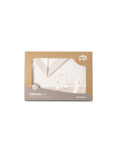 Triptico Cuna  Mod  Corazon Amoroso Beig