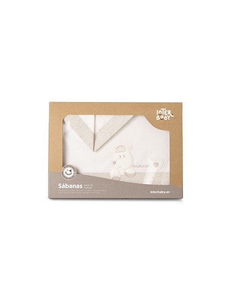 Triptico Cuna  Mod  Corazon Amoroso Beig