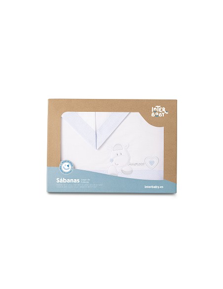 Triptico Cuna  Mod  Corazon Amoroso Bco/Azul