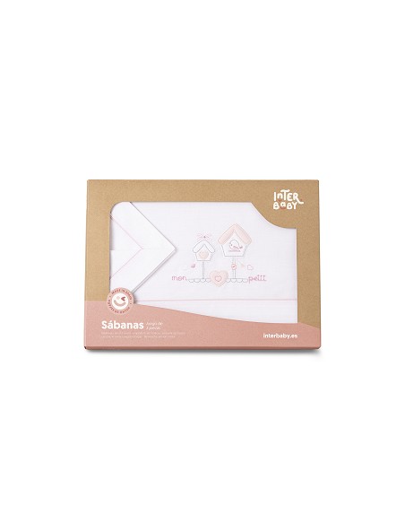 Triptico Cuna  Mod Mon Petit Bco/Rosa
