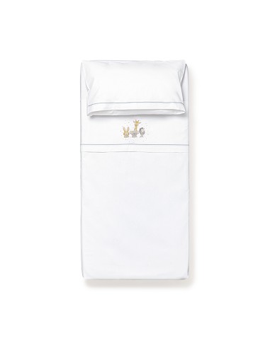 Triptico Cuna  Mod Acuarela Bco/Gris