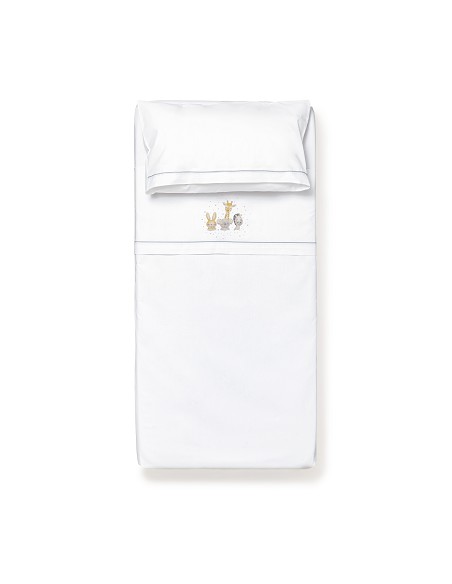 Triptico Cuna  Mod Acuarela Bco/Gris