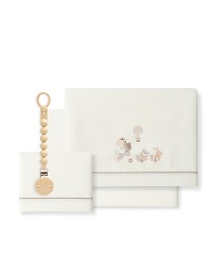 Triptico Cuna Mod Jirafa Bicicleta+Broche Beig