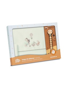 Triptico Cuna Mod Jirafa Bicicleta+Broche Beig 2