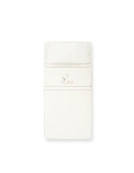 Triptico Cuna Mod Jirafa Bicicleta+Broche Beig