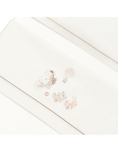 Triptico Cuna Mod Jirafa Bicicleta+Broche Beig