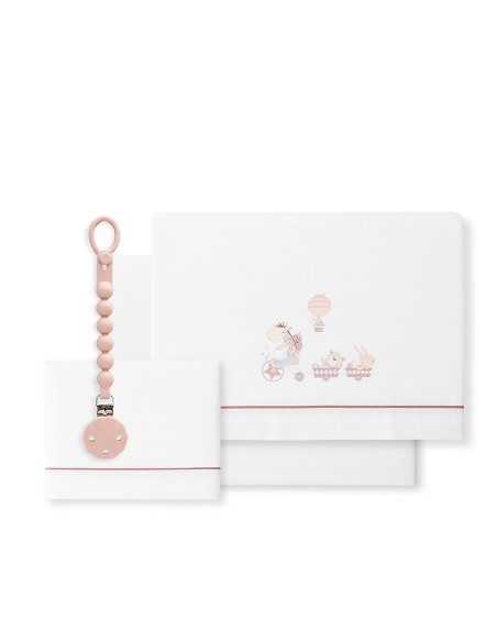 Triptico Cuna Mod Jirafa Bicicleta+Broche Bco/Maquillaje