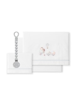 Triptico Cuna Mod Jirafa Bicicleta+Broche Bco/Gris