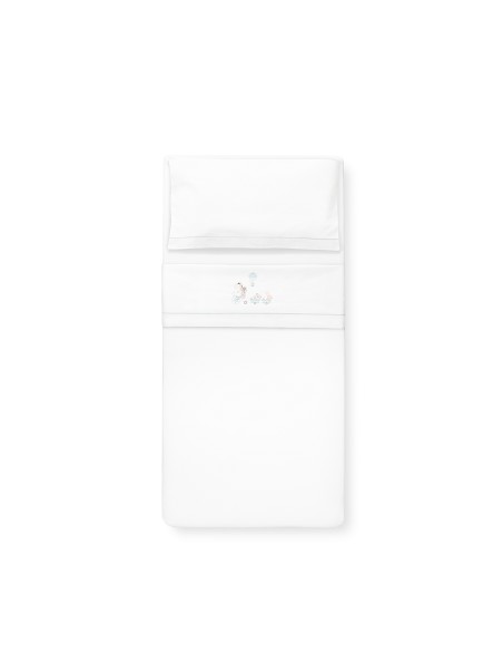 Triptico Cuna Mod Jirafa Bicicleta+Broche Bco/Gris