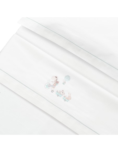 Triptico Cuna Mod Jirafa Bicicleta+Broche Bco/Gris