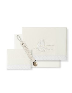 Triptico Cuna Mod Sweet Moon+Broche Beig